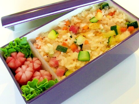 ズッキーニピラフ弁当